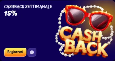 Cashback settimanale 15