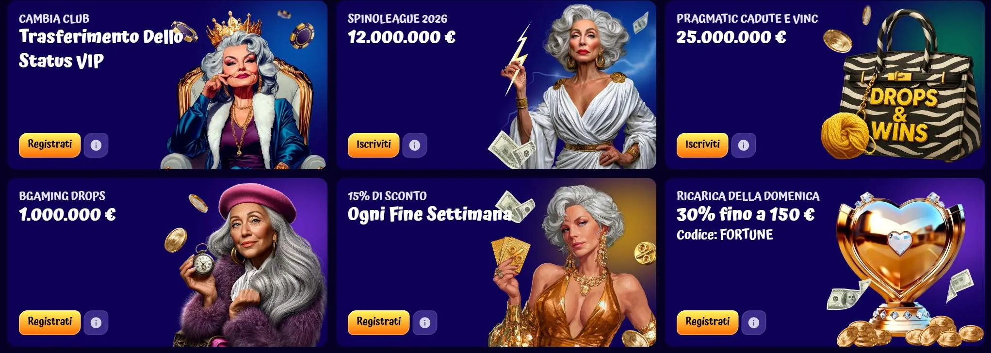 Bonus e promozioni Spingranny Casino